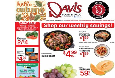 Davis Food & Drug (Roosevelt, UT) Weekly Ad September 16 - 22, 2026