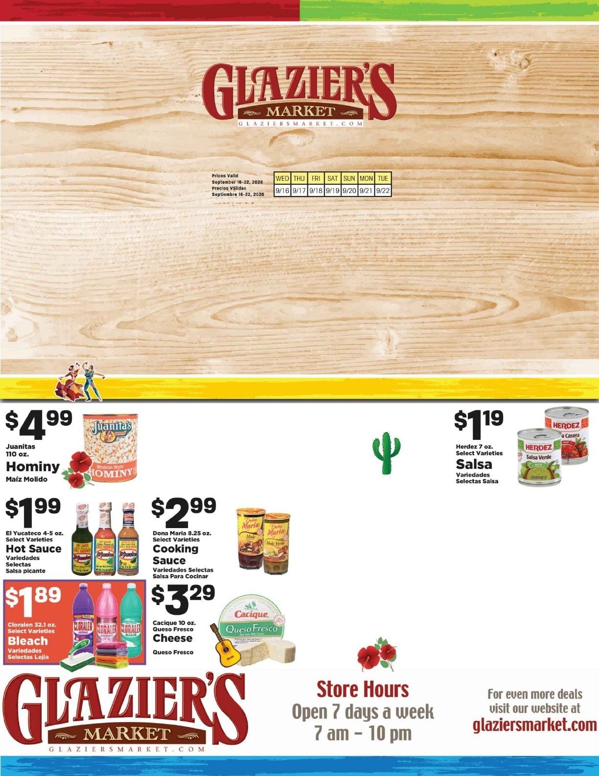 Glazier's Market (Kanab, UT) Weekly Ad September 16 - 22, 2026