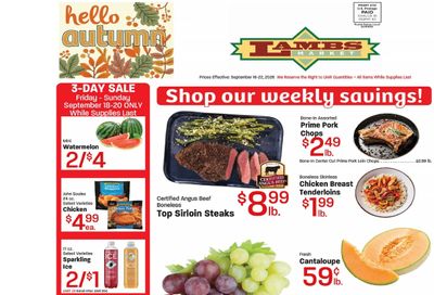 Lamb's Market Weekly Ad September 16 - 22, 2026