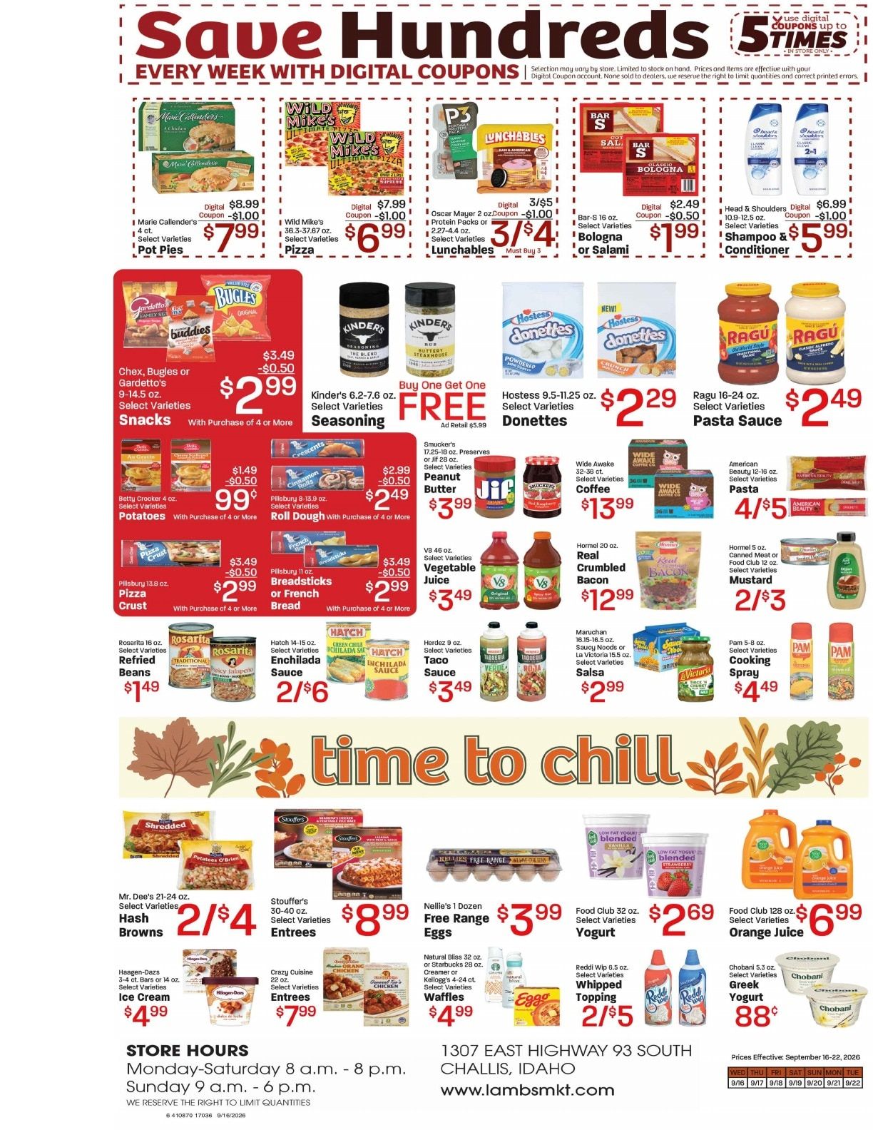 Lamb's Market Weekly Ad September 16 - 22, 2026