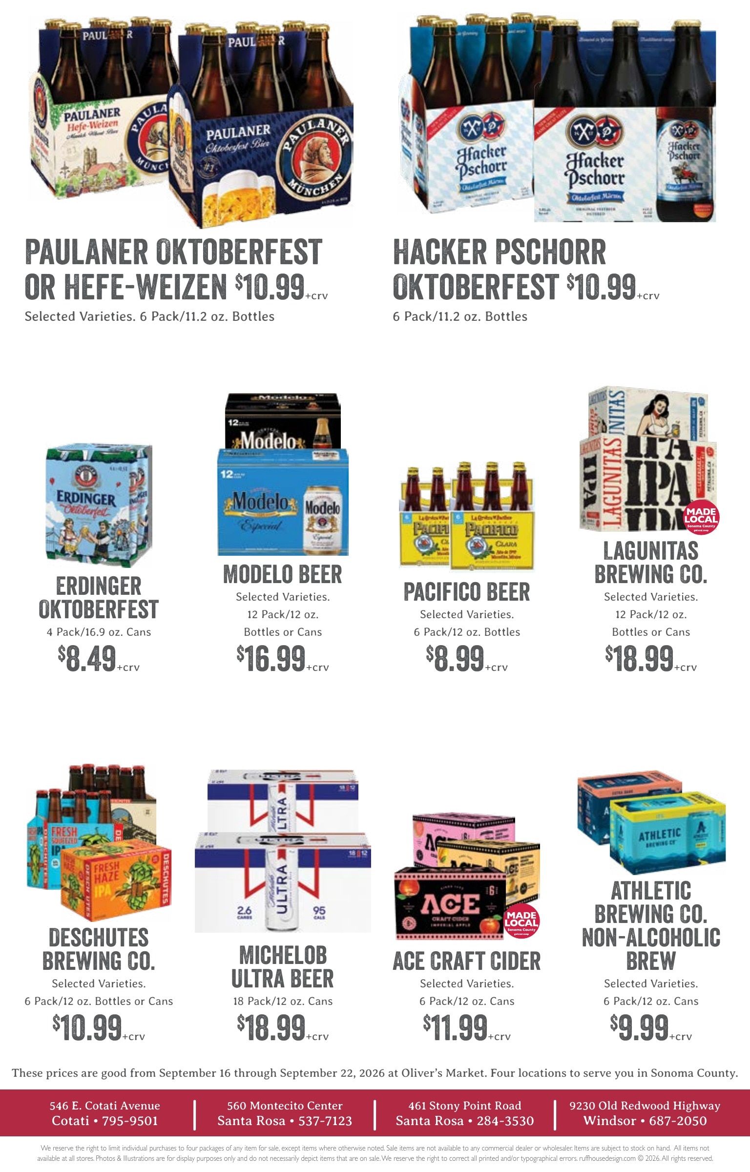 Oliver's Market Weekly Ad September 16 - 22, 2026