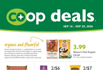 Abundance Food Co-op Co+op Deals Weekly Ad September 16 - 29, 2026