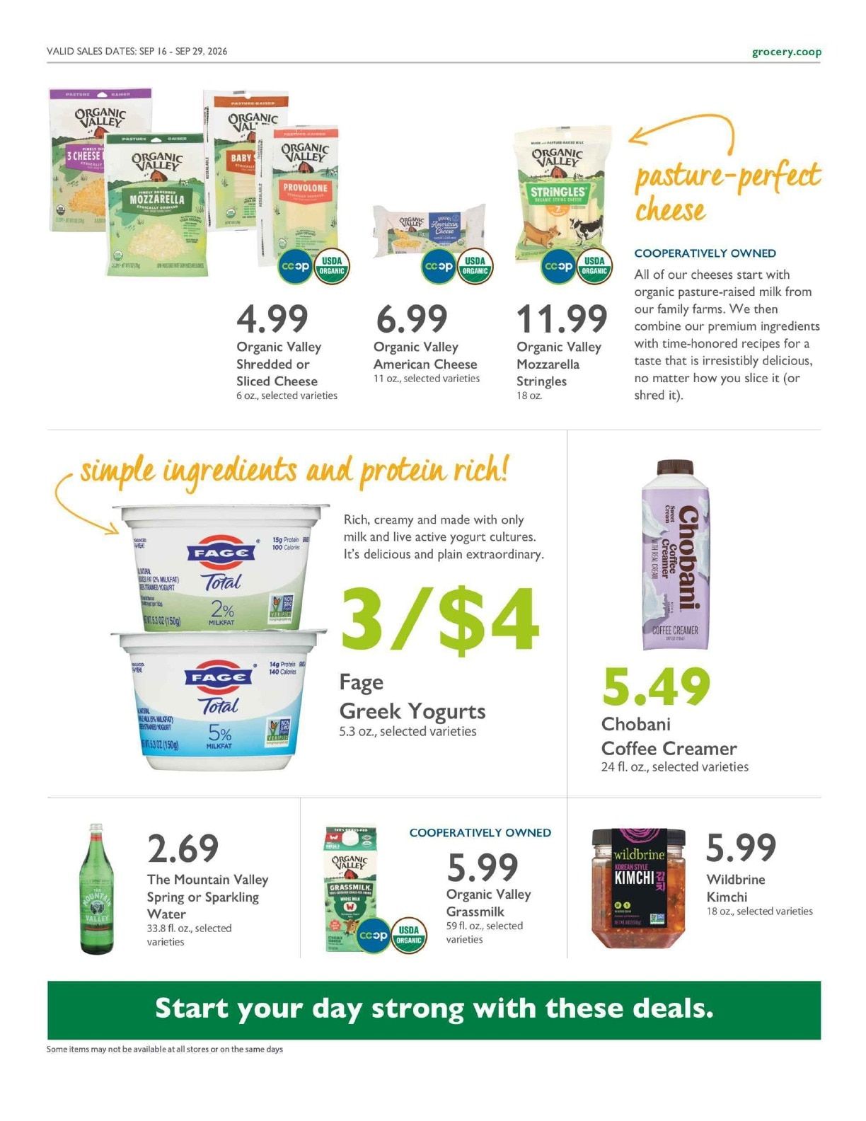 Abundance Food Co-op Co+op Deals Weekly Ad September 16 - 29, 2026