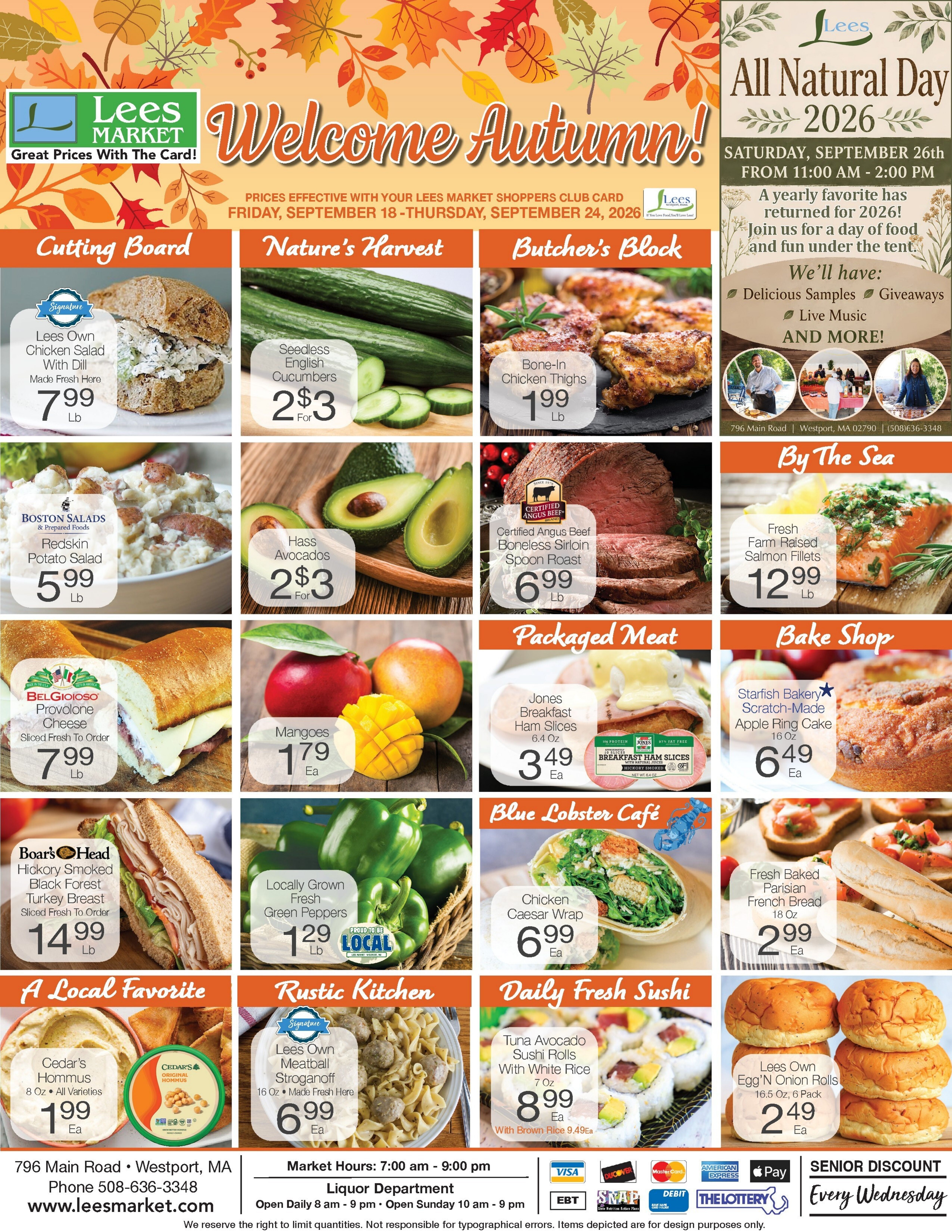 Lee's Market Weekly Ad September 18 - 24, 2026