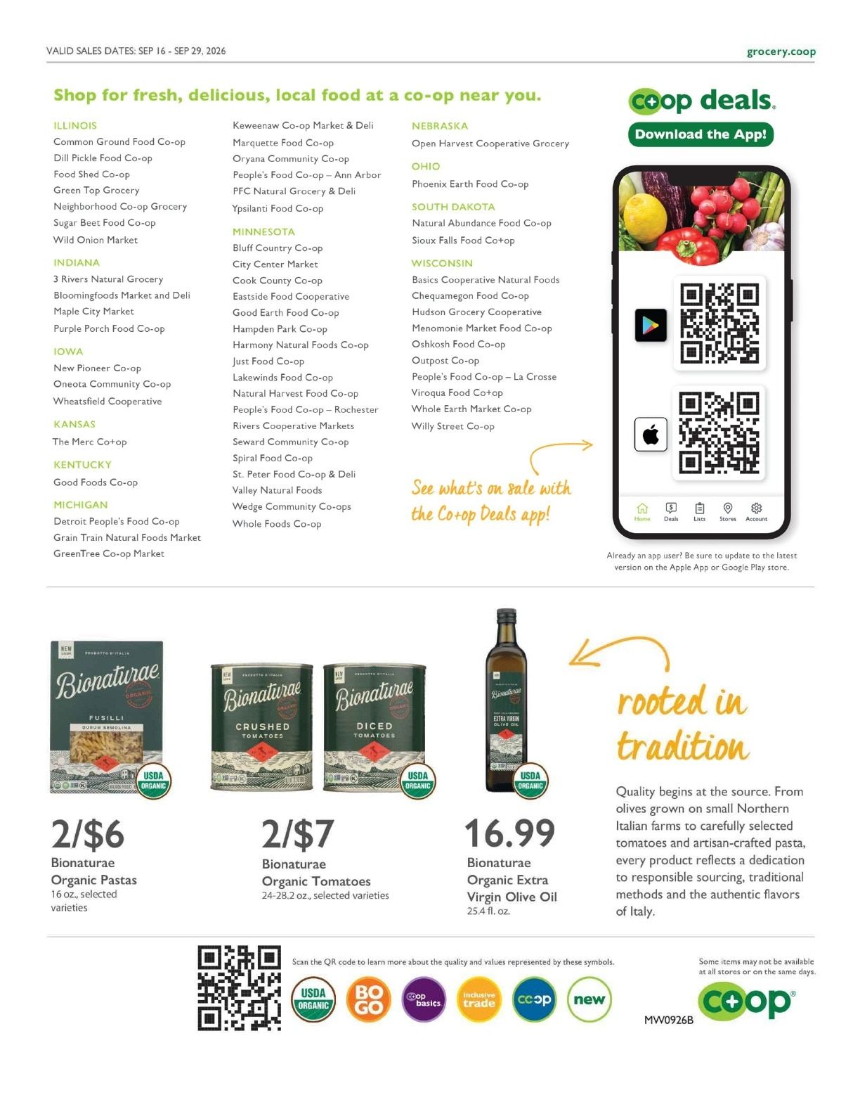 Cook County Co-op Co+op Deals Weekly Ad September 16 - 29, 2026