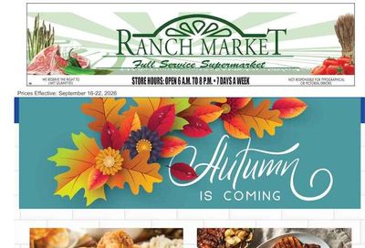 Clayton Ranch Market Weekly Ad September 16 - 22, 2026