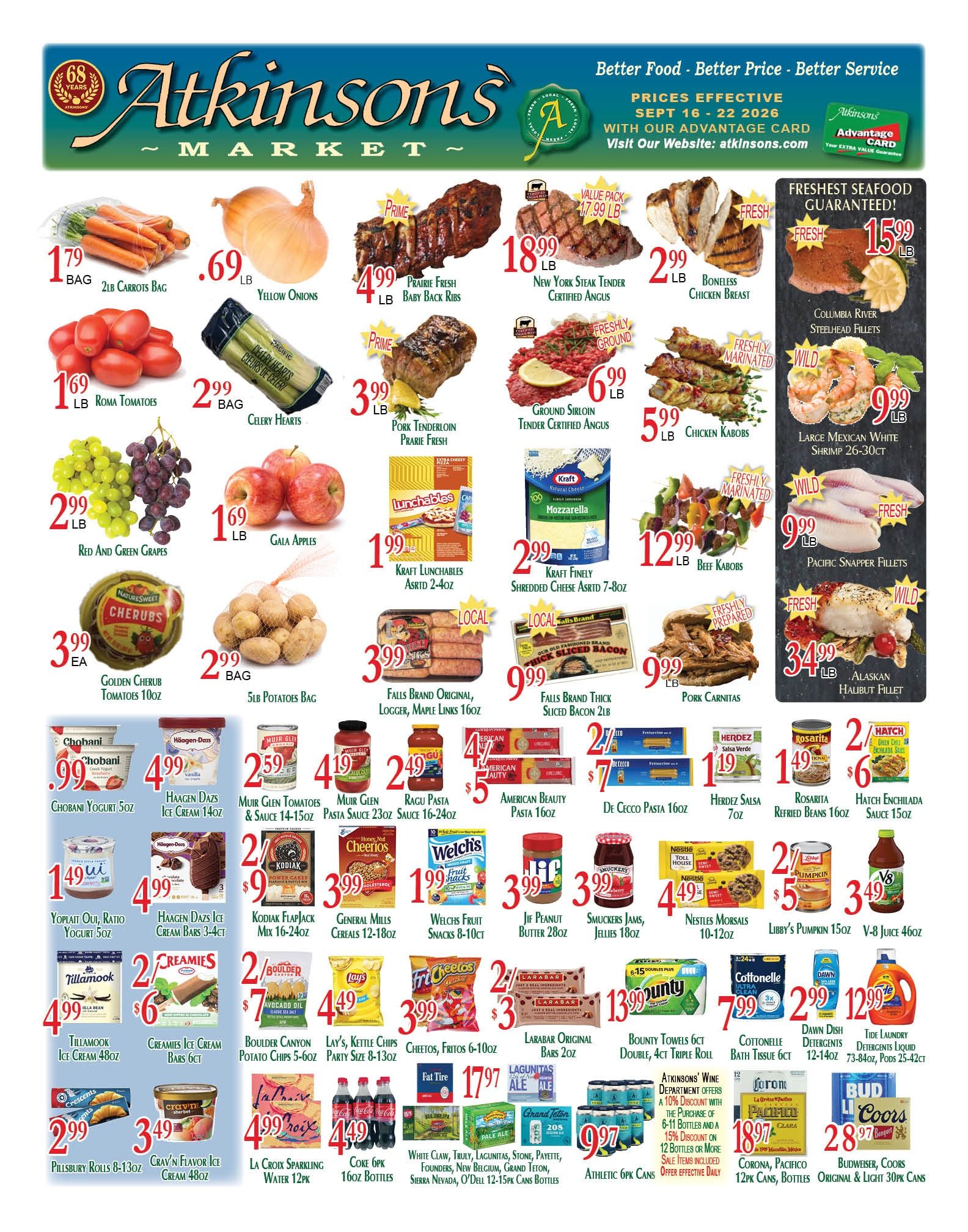 Atkinsons' Market Weekly Ad September 16 - 22, 2026