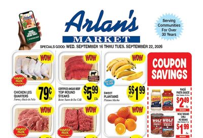 Arlan's Market (Freeport and other locations, TX) Weekly Ad September 16 - 22, 2026