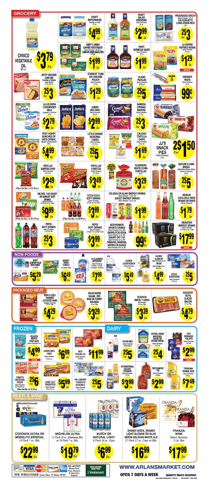 Arlan's Market (Freeport and other locations, TX) Weekly Ad September 16 - 22, 2026