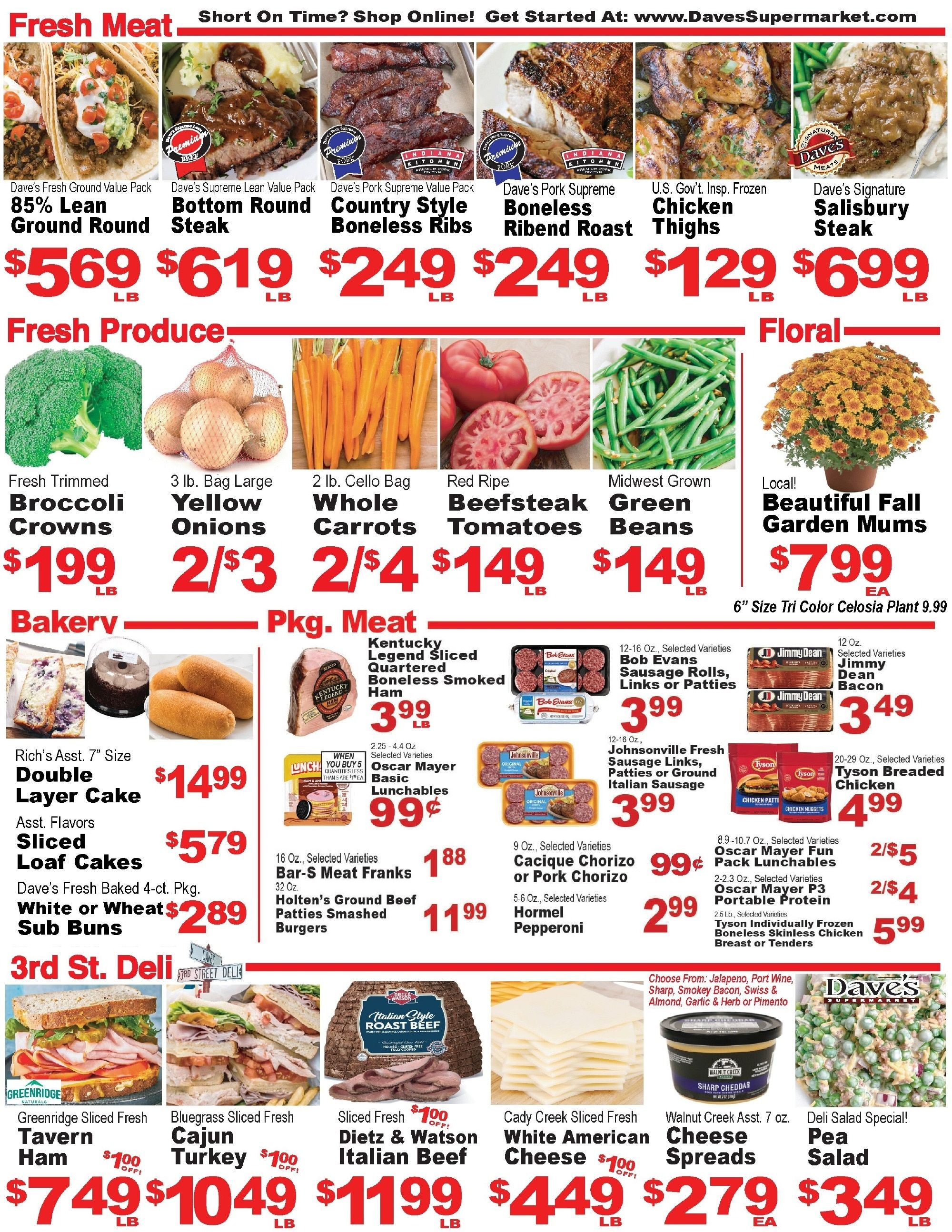 Dave's Supermarket (Fairbury, IL) Weekly Ad September 16 - 22, 2026