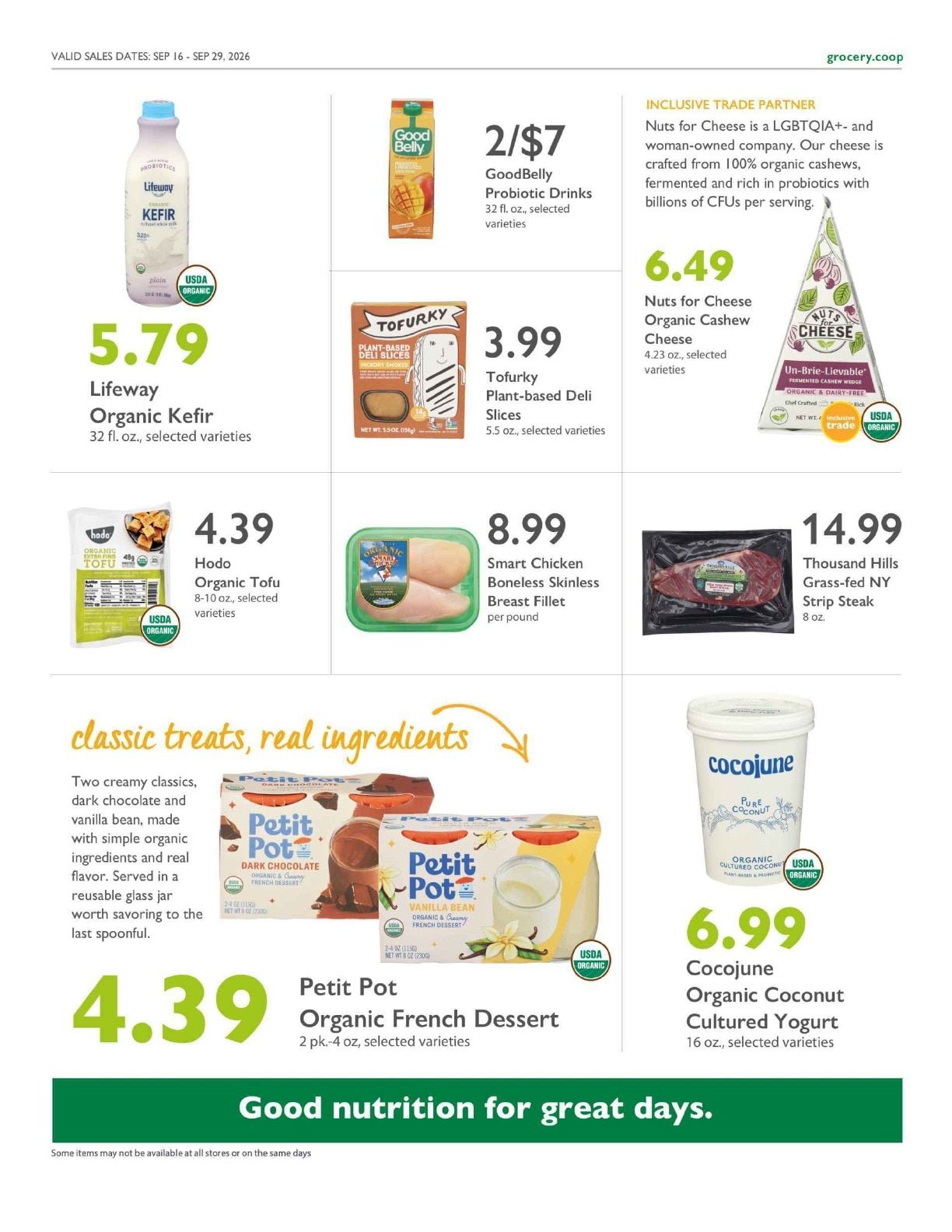 New Orleans Food Co-op Co+op Deals Weekly Ad September 16 - 29, 2026