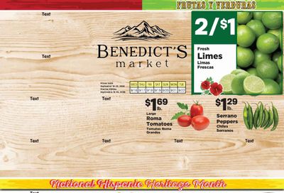 Benedict's Market (Mountain View, WY) Weekly Ad September 16 - 22, 2026