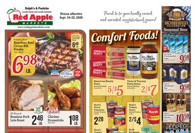 Ralph's and Poulsbo Red Apple Markets Weekly Ad September 16 - 22, 2026