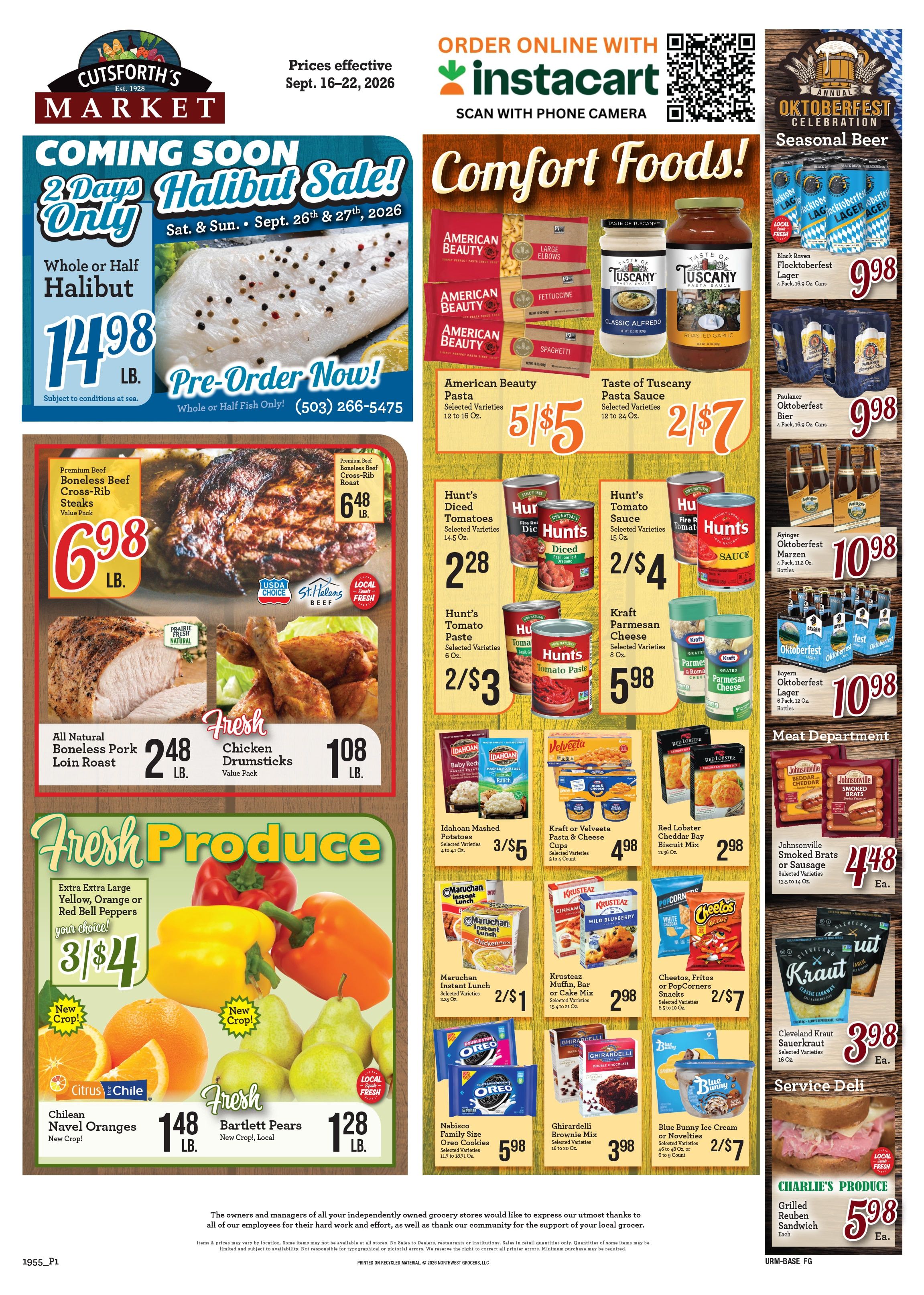 Cutsforth's Market Weekly Ad September 16 - 22, 2026