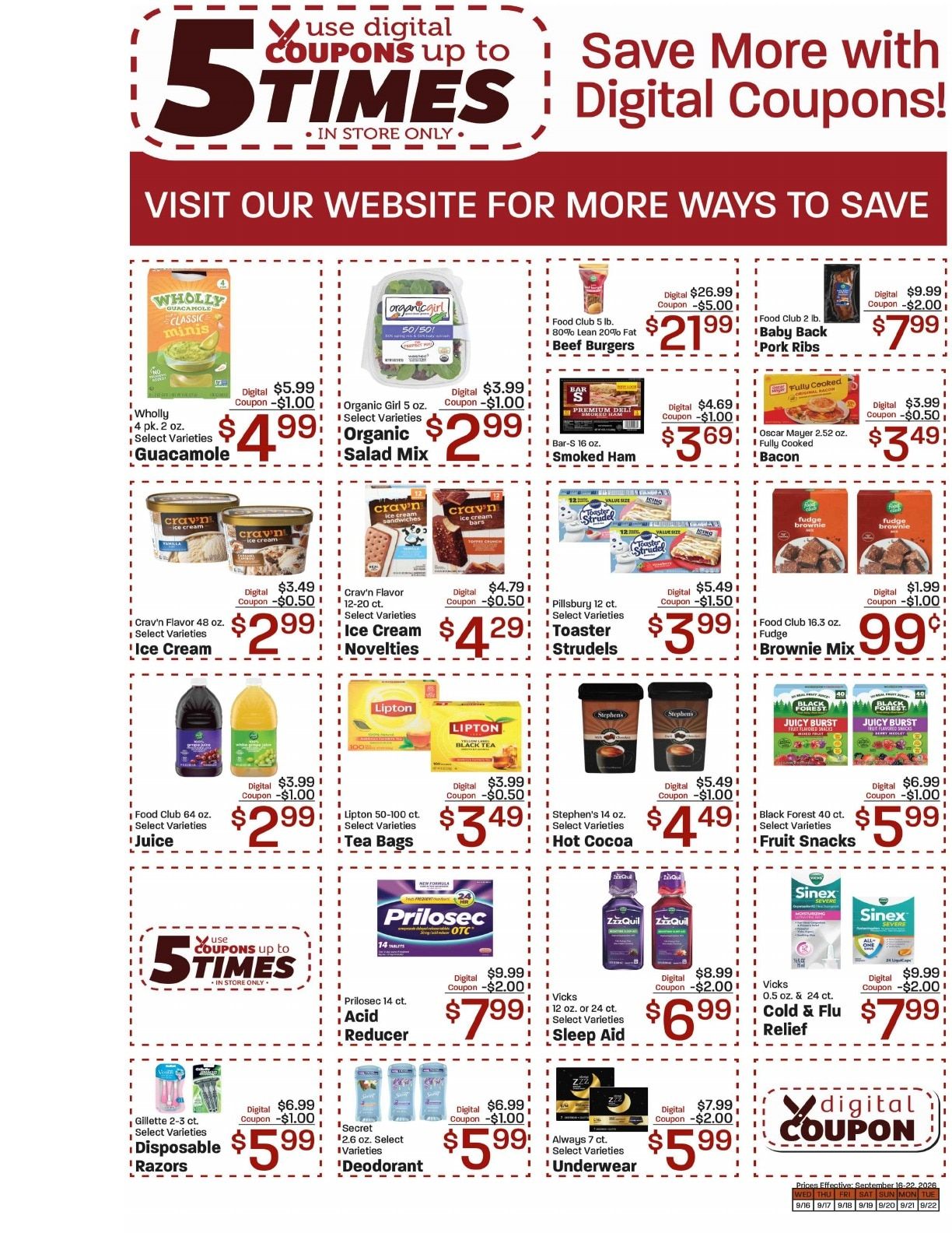 Elgin Foodtown Weekly Ad September 16 - 22, 2026