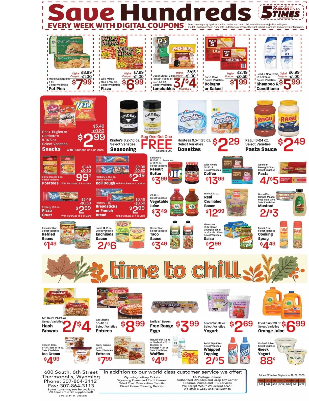 Mack's Market Weekly Ad September 16 - 22, 2026