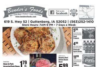 Bender's Foods (Guttenberg, IA) Weekly Ad September 16 - 22, 2026