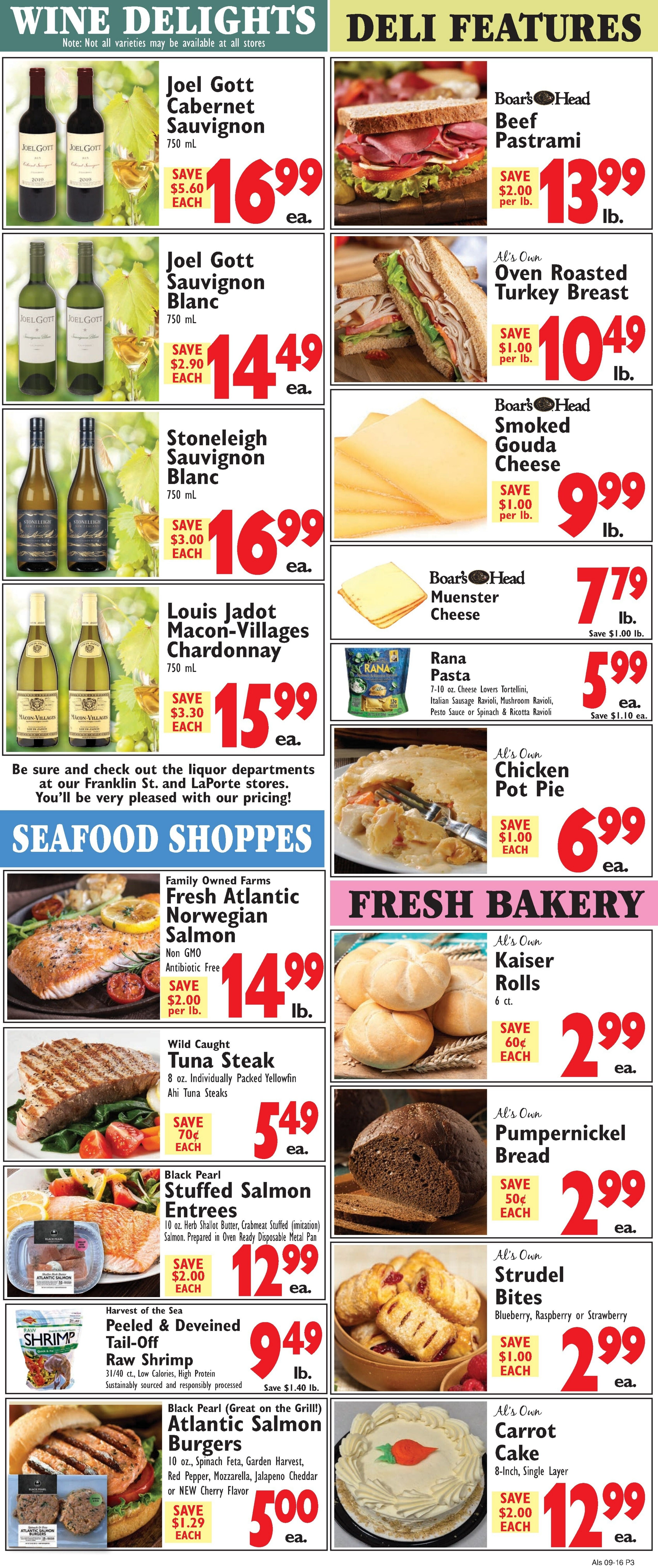 Al's Supermarket Weekly Ad September 16 - 22, 2026