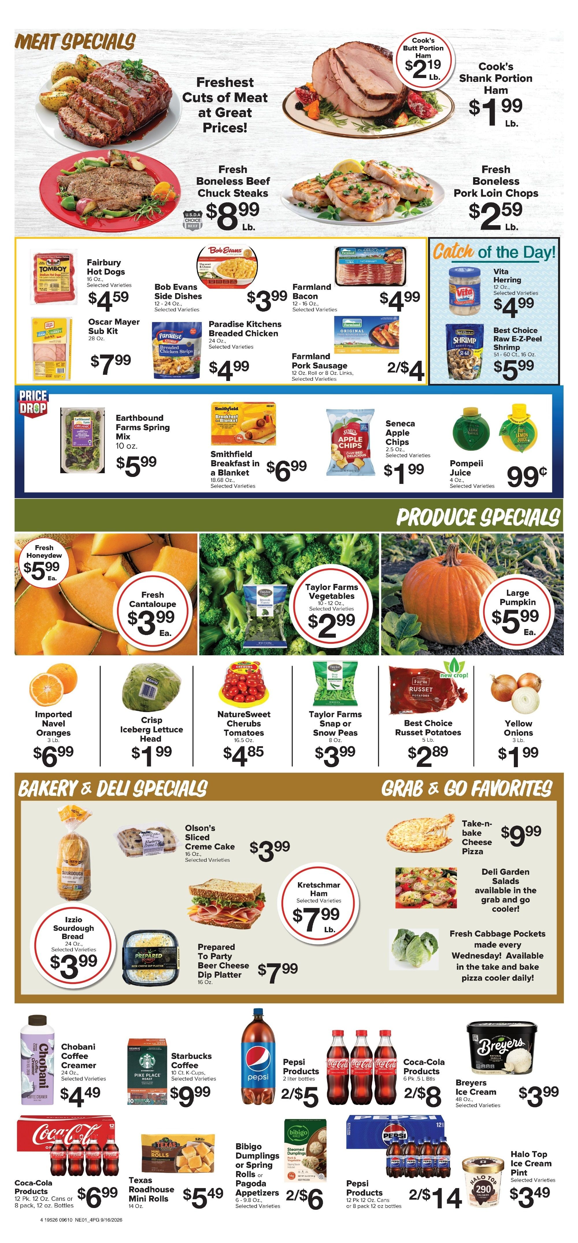 Brown's Grocery Store Weekly Ad September 16 - 22, 2026