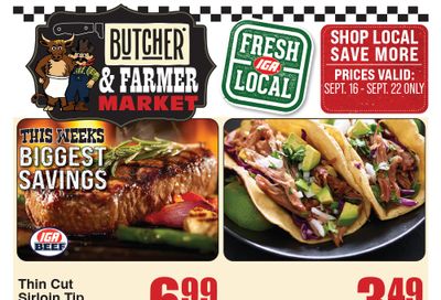 Butcher & Farmer Market Weekly Ad September 16 - 22, 2026