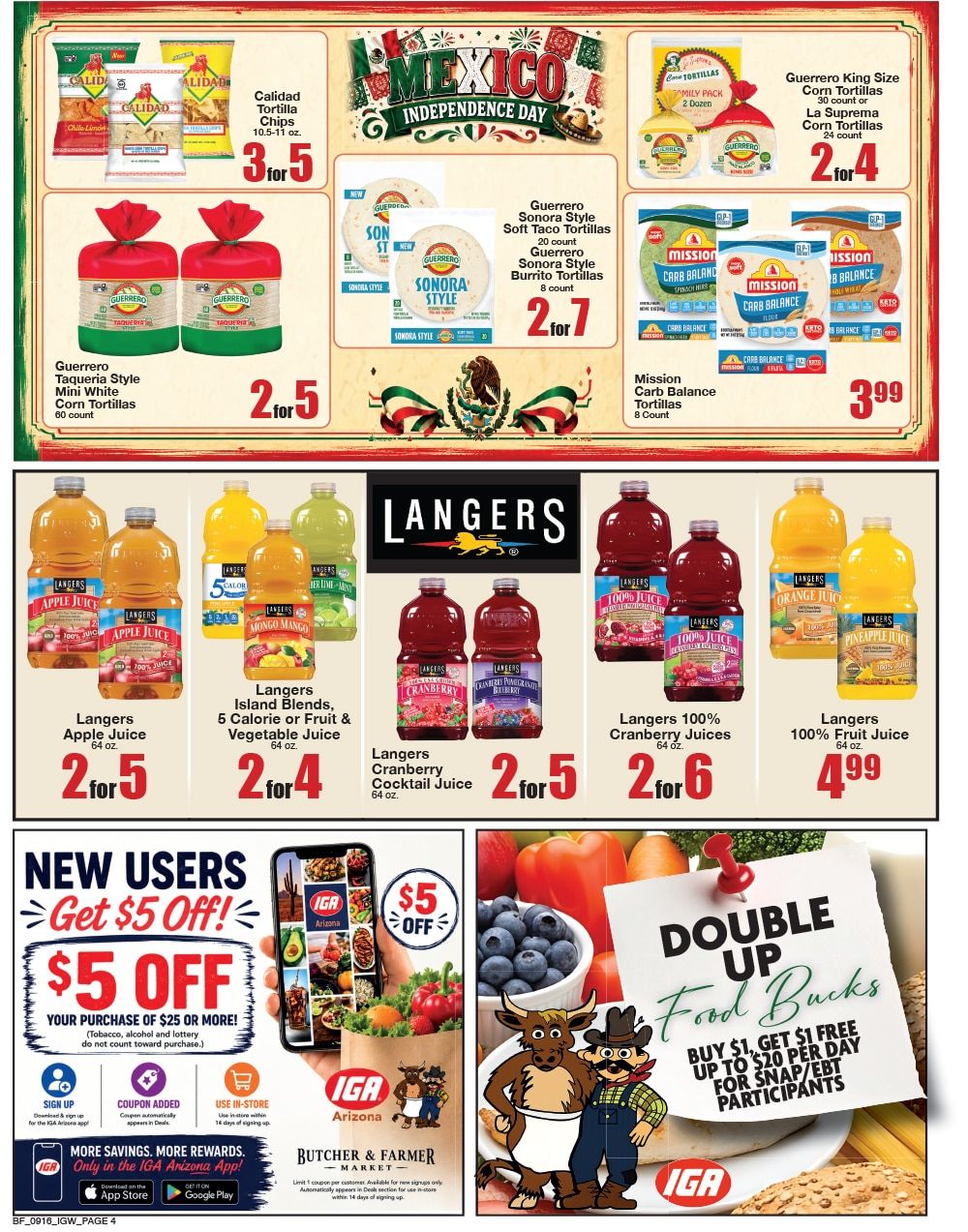 Butcher & Farmer Market Weekly Ad September 16 - 22, 2026