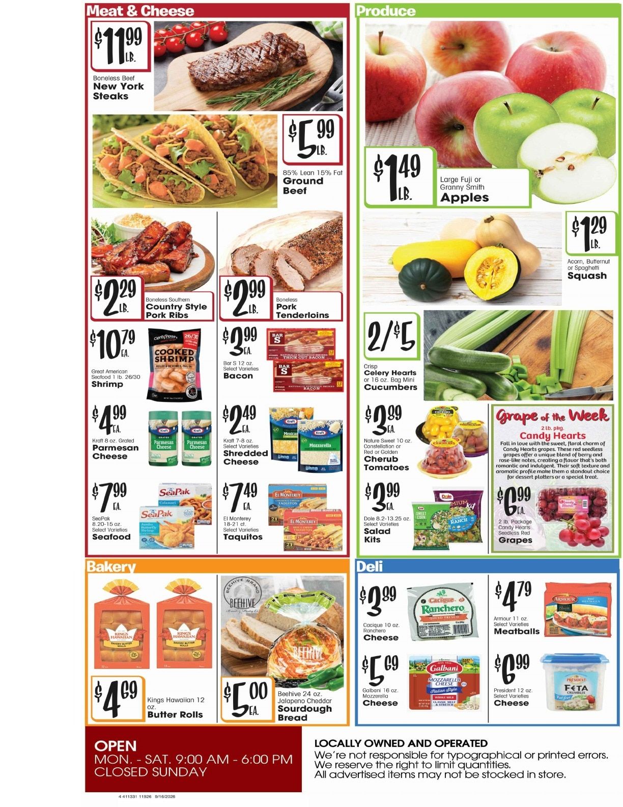 Burney's Weekly Ad September 16 - 22, 2026