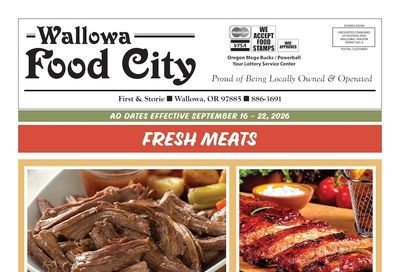 Wallowa Food City Weekly Ad September 16 - 22, 2026