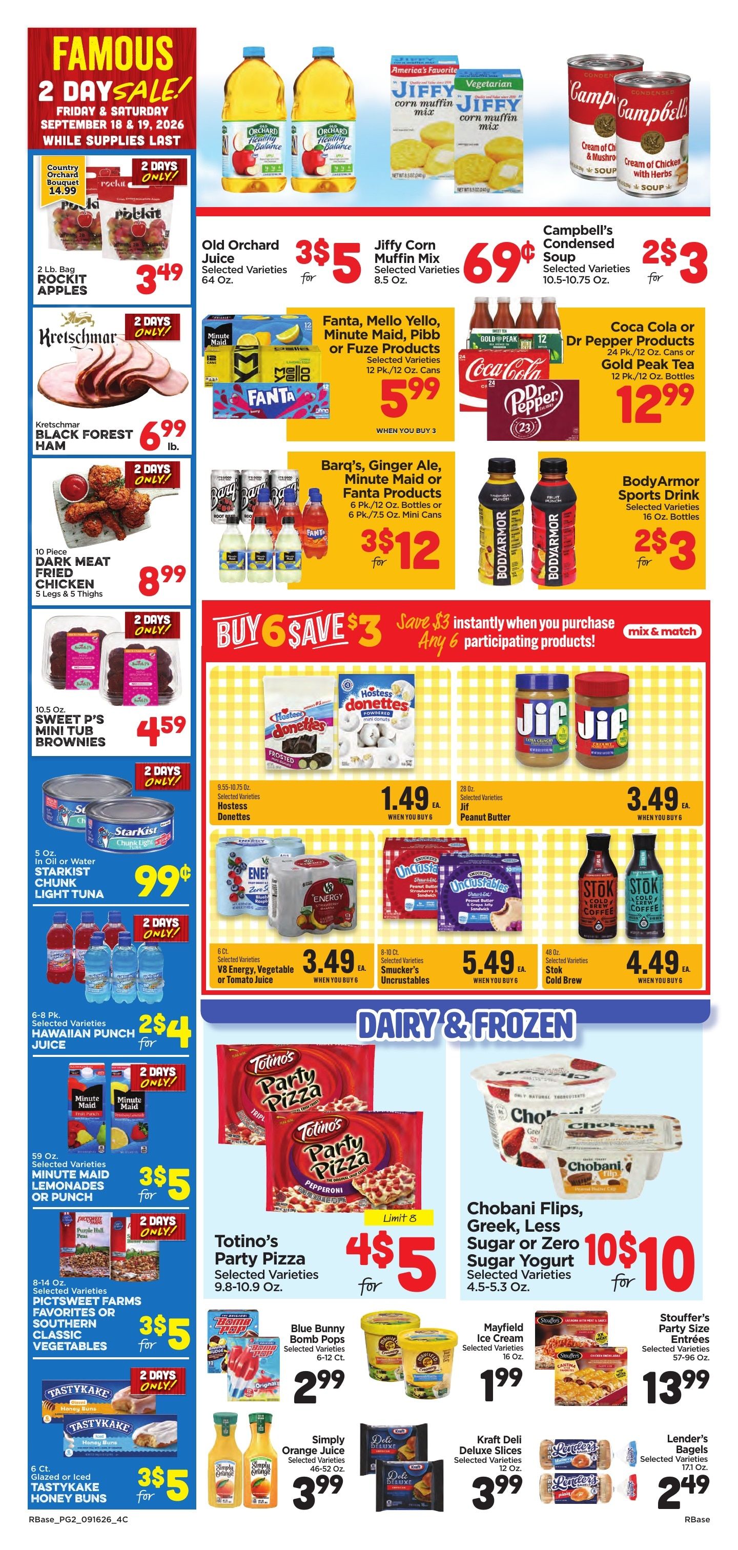 Ramey's (13561 St Stephens Ave, Chatom, AL) Weekly Ad September 16 - 22, 2026