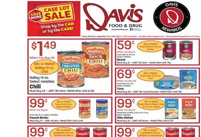 Davis Food & Drug (La Verkin, UT) Weekly Ad September 9 - 15, 2026