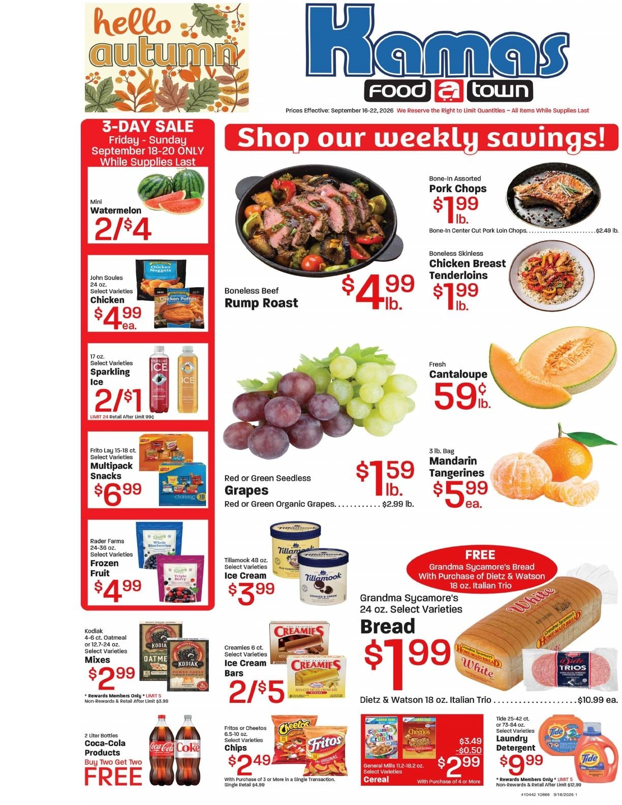 Kamas FoodTown (Kamas, UT) Weekly Ad September 16 - 22, 2026