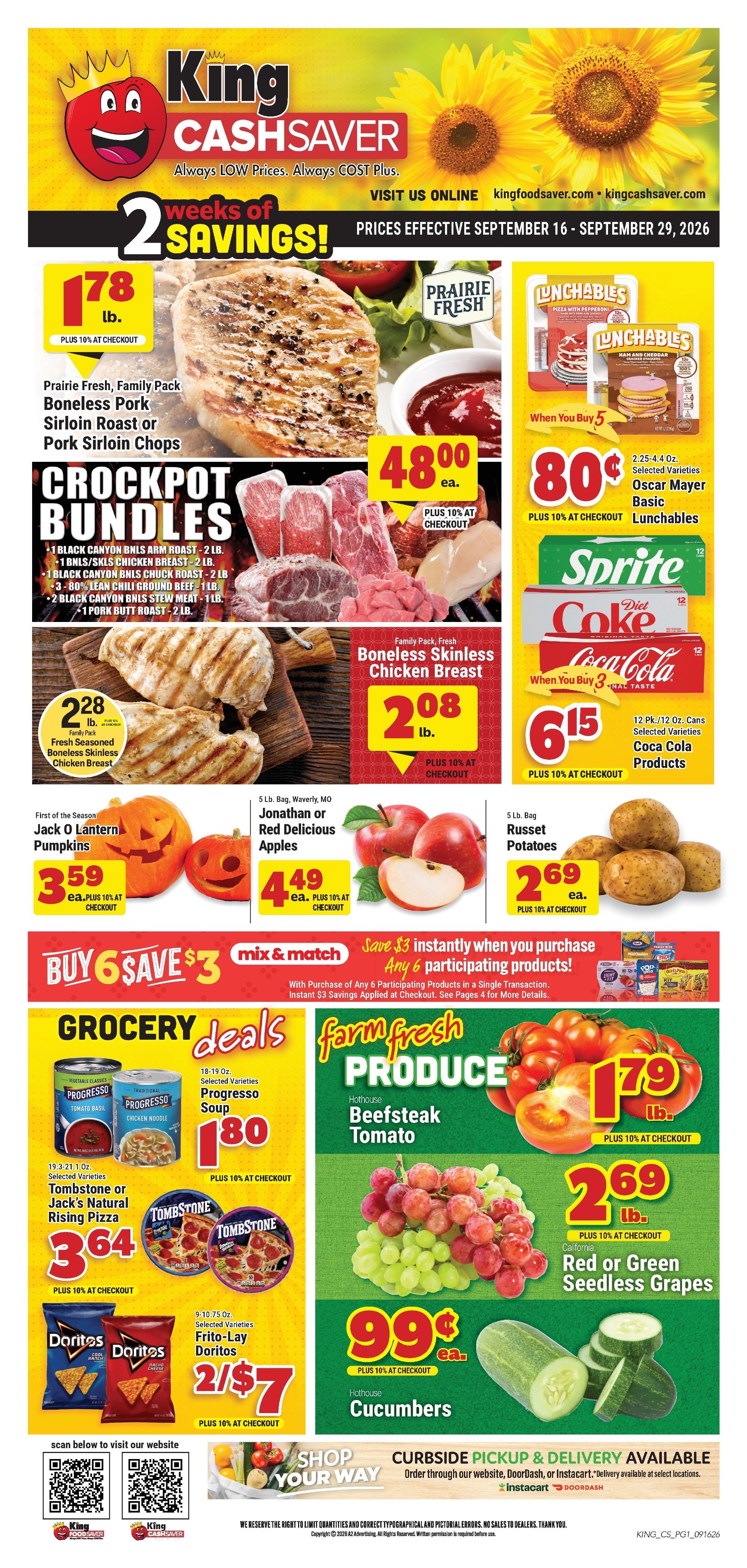King Cash Saver (Lebanon, MO) Weekly Ad September 16 - 29, 2026