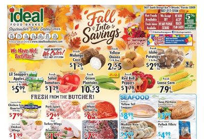 Ideal Food Basket (5637 South Orange Ave, Orlando, FL) Weekly Ad September 16 - 22, 2026