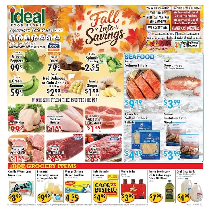 Ideal Food Basket (Deerfield Beach, FL) Weekly Ad September 16 - 22, 2026