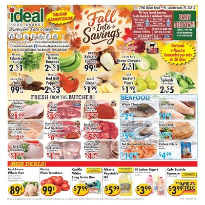 Ideal Food Basket (Fort Lauderdale, FL) Weekly Ad September 16 - 22, 2026