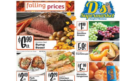 D's Supermarket (Stanford, MT) Weekly Ad September 16 - 22, 2026