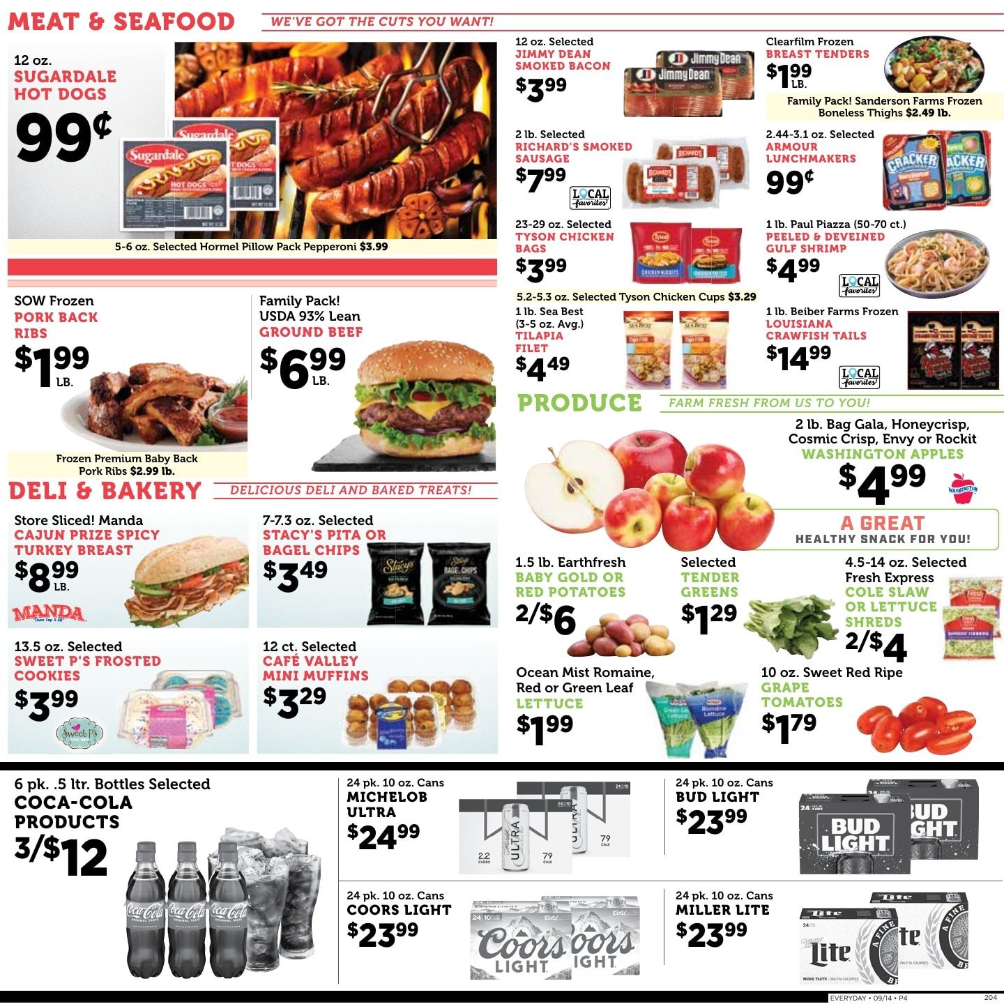 Cade's Market Weekly Ad September 16 - 22, 2026