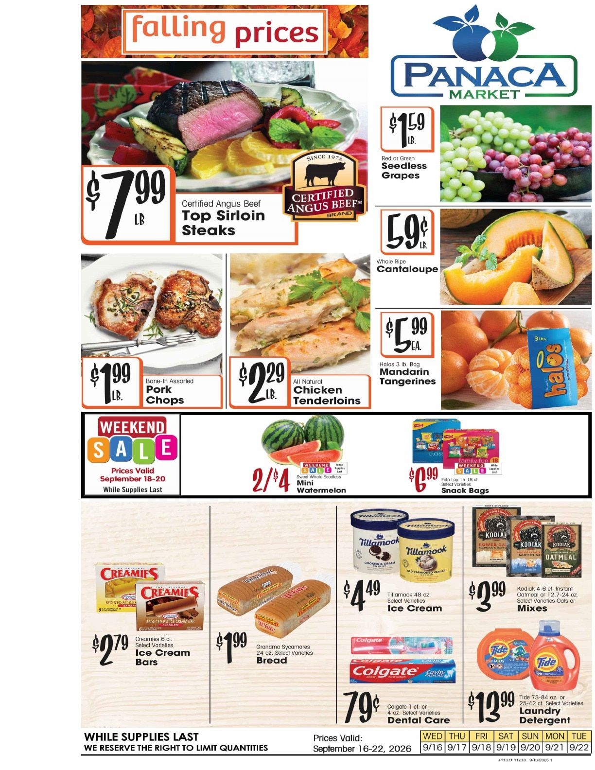 Panaca Market Weekly Ad September 16 - 22, 2026