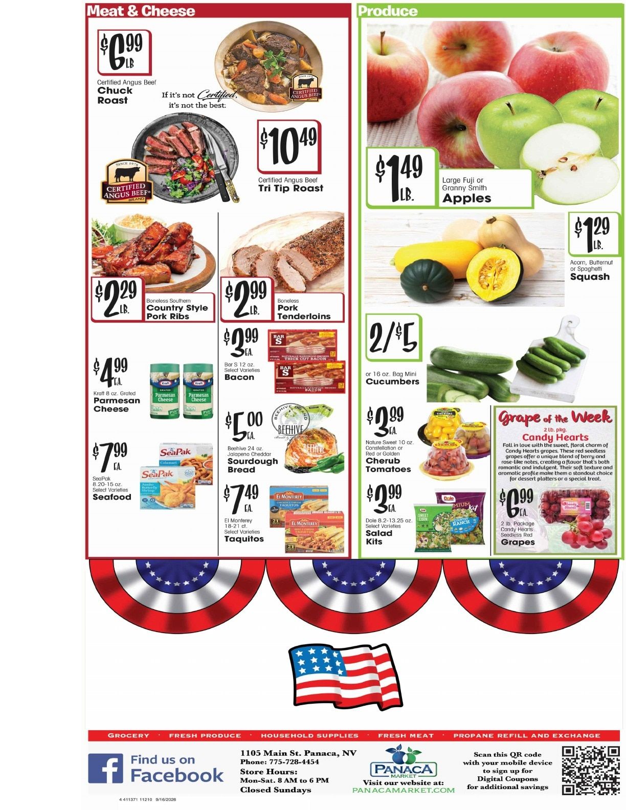Panaca Market Weekly Ad September 16 - 22, 2026