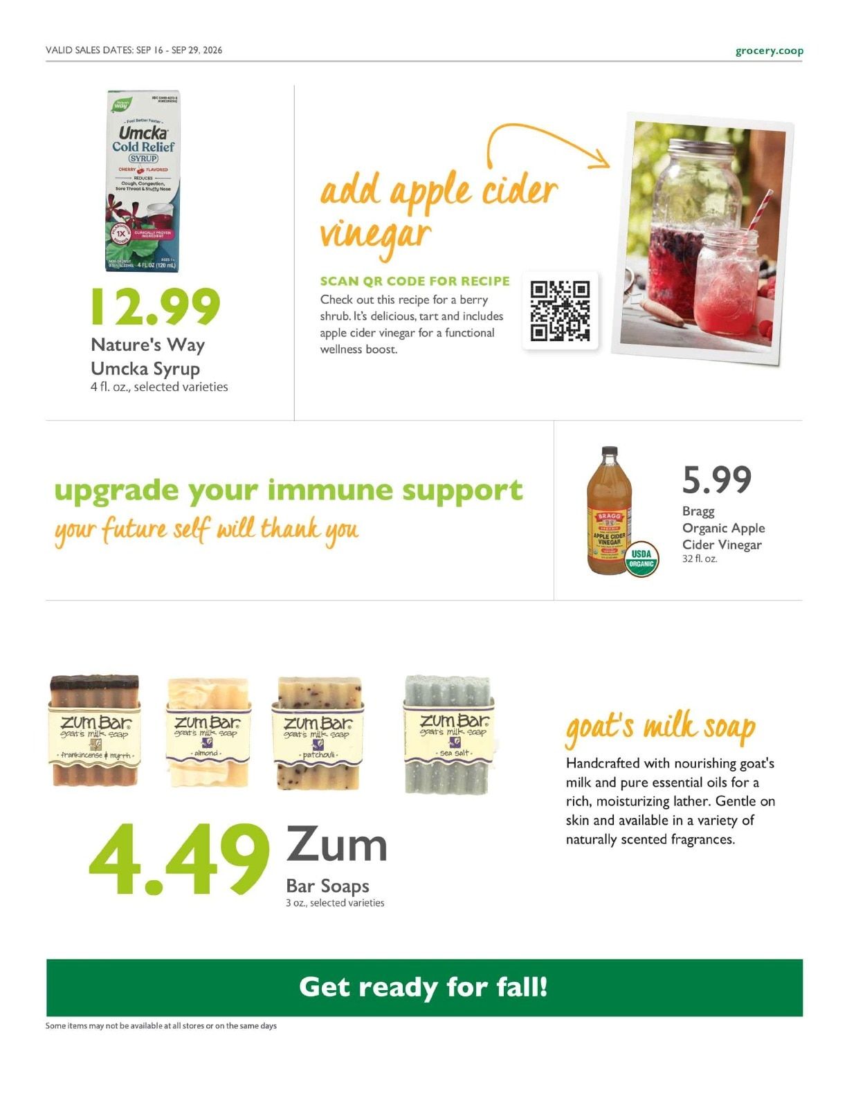 City Center Market Co+op Deals Weekly Ad September 16 - 29, 2026