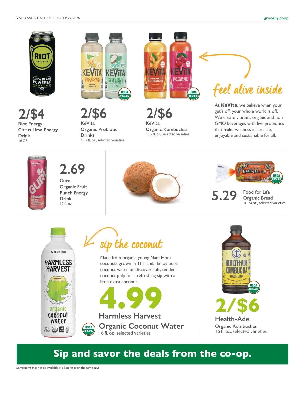 City Center Market Co+op Deals Weekly Ad September 16 - 29, 2026