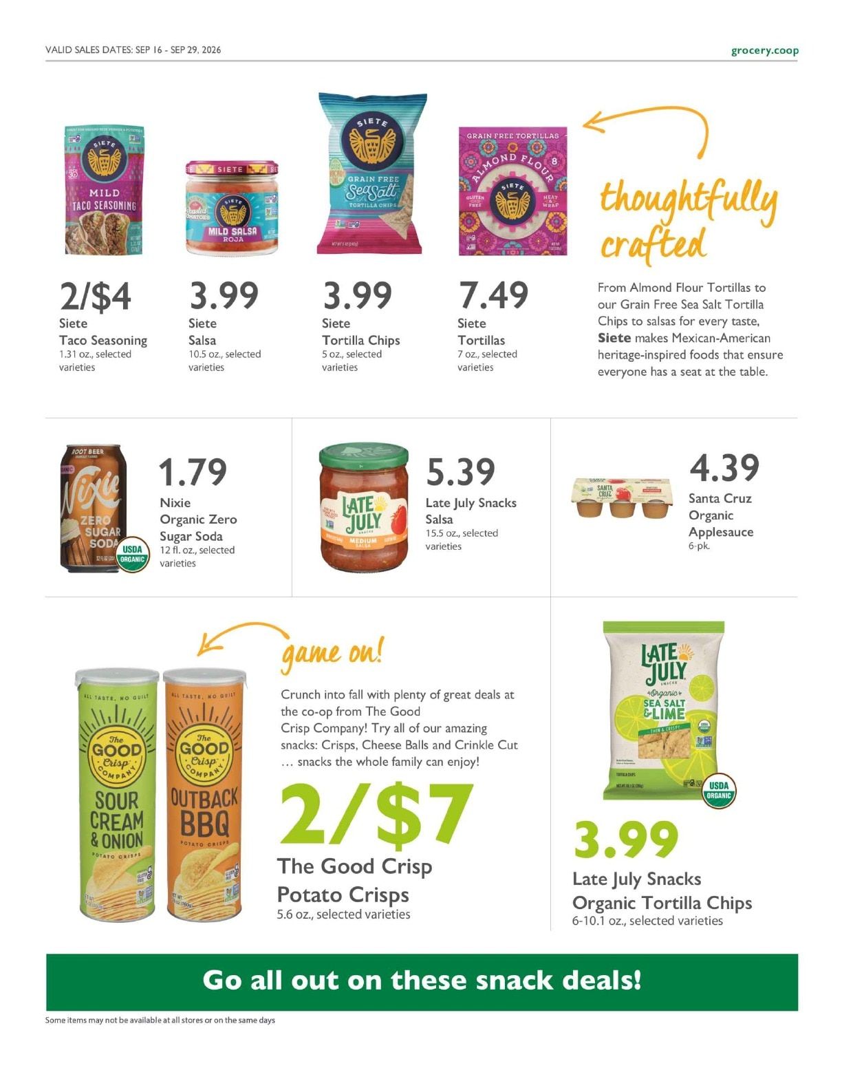 City Center Market Co+op Deals Weekly Ad September 16 - 29, 2026