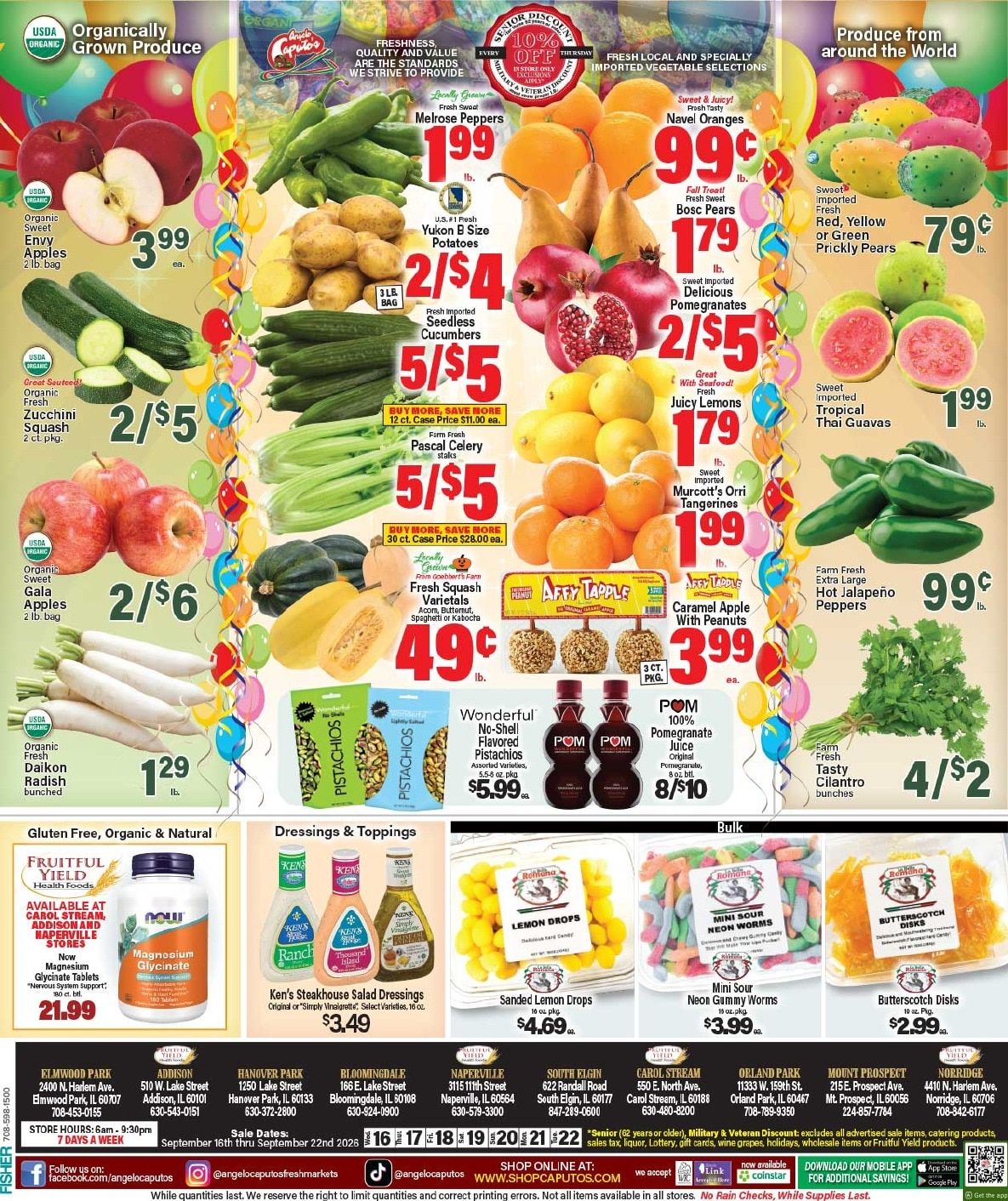 Angelo Caputo's Fresh Market (Addison and other locations, IL) Weekly Ad September 16 - 22, 2026