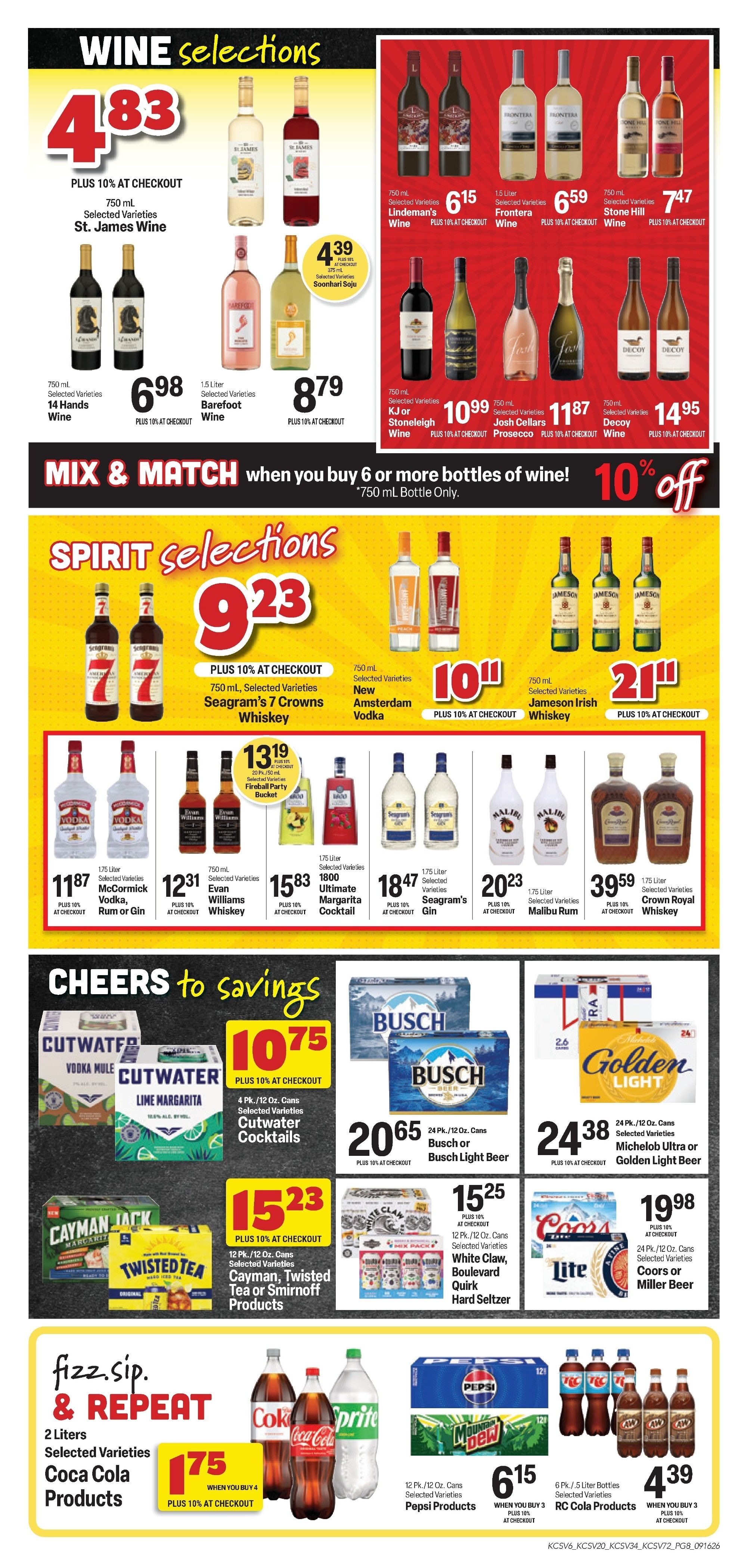 King Food Saver (Branson West and Springfield, MO) Weekly Ad September 16 - 29, 2026
