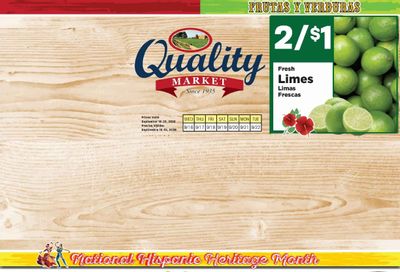 Quality Market Hispanic Weekly Ad September 16 - 22, 2026
