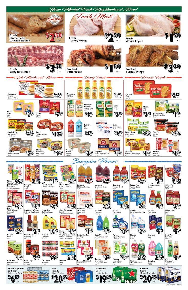 Pyburn's Farm Fresh Foods Weekly Ad September 16 - 22, 2026