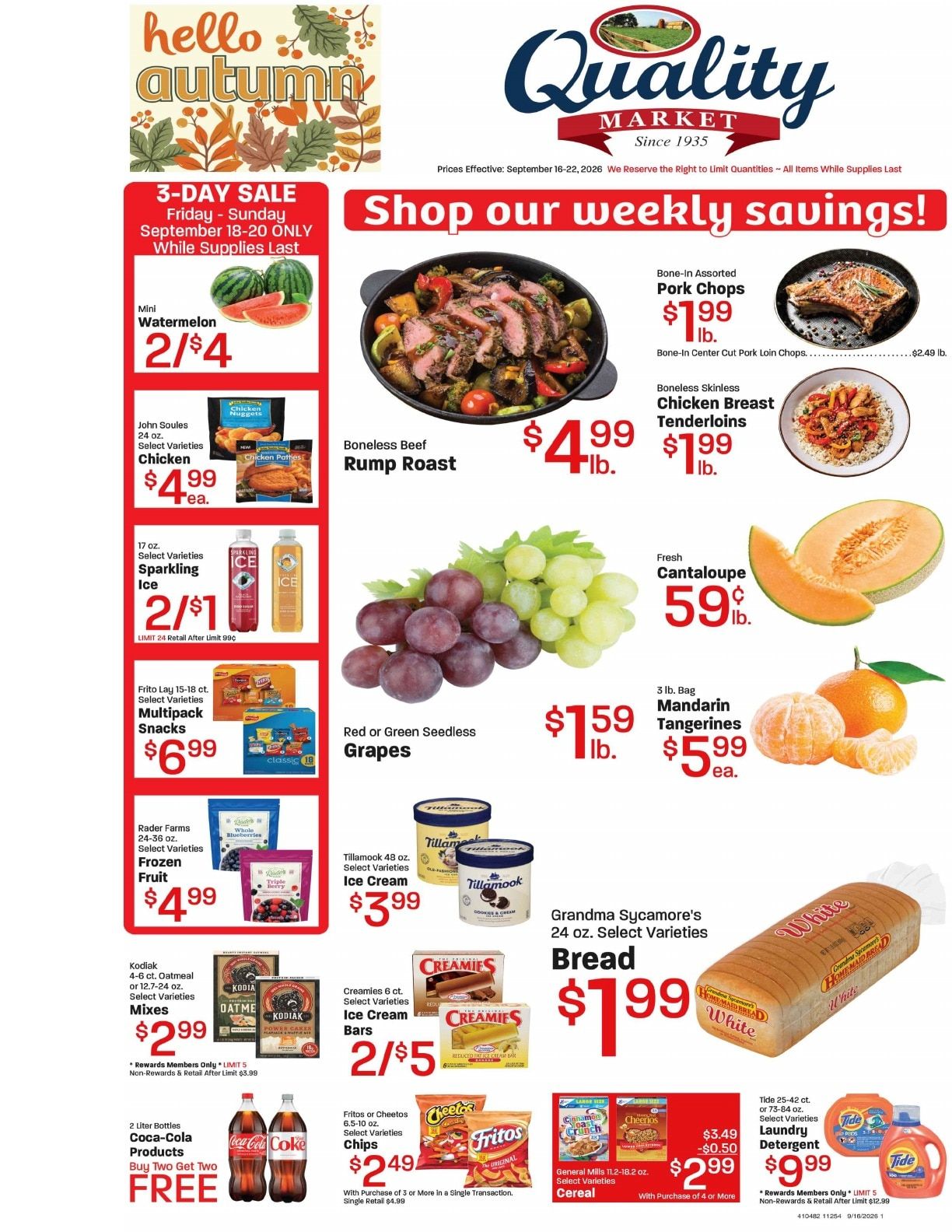 Quality Market Weekly Ad September 16 - 22, 2026