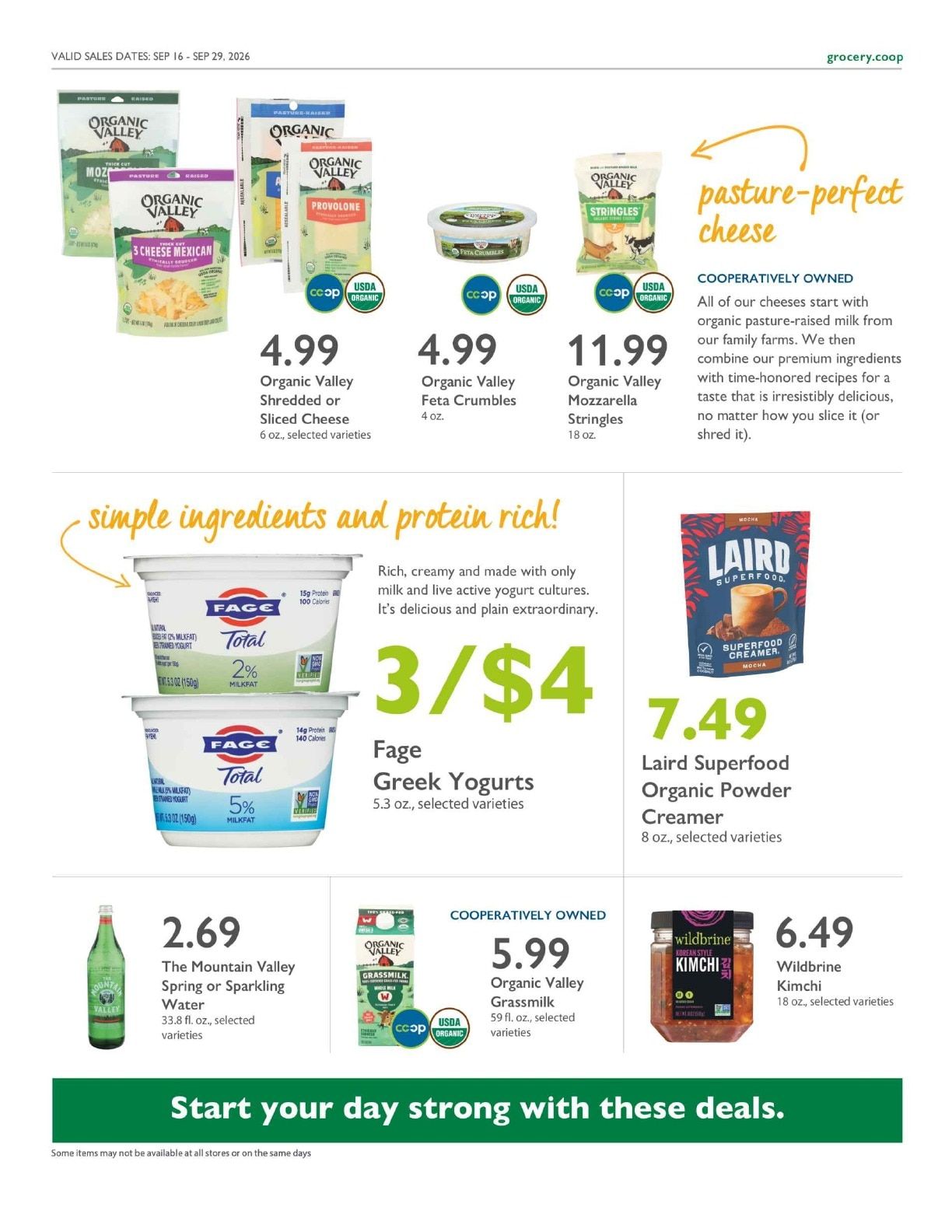 Sacramento Natural Foods Co-op Co+op Deals Weekly Ad September 16 - 29, 2026
