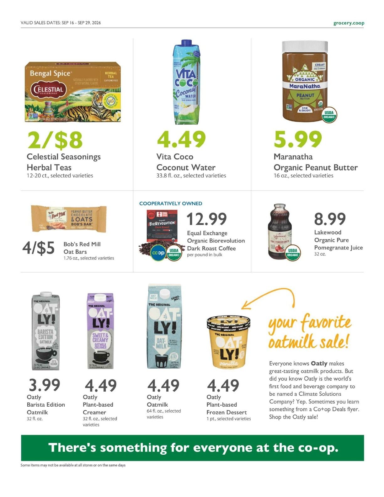 Sacramento Natural Foods Co-op Co+op Deals Weekly Ad September 16 - 29, 2026
