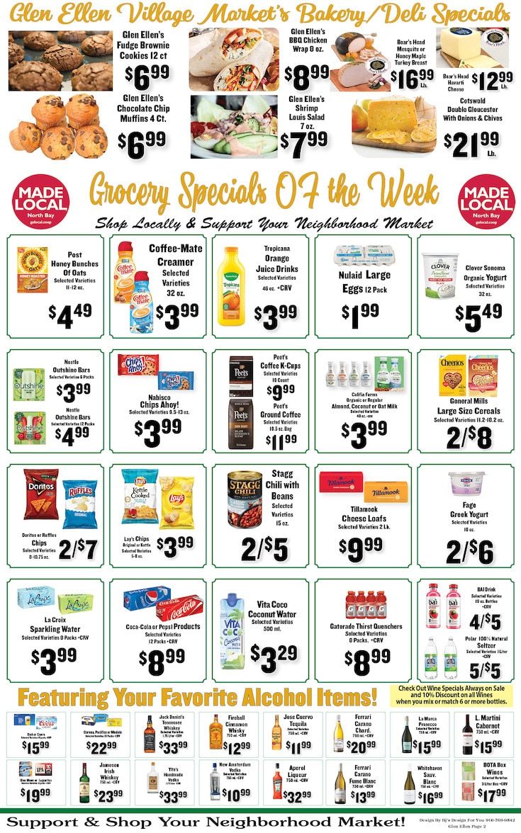 Glen Ellen Village Market Weekly Ad September 16 - 22, 2026