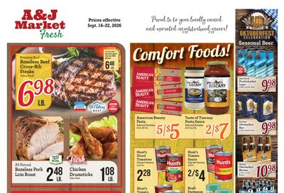 A & J Select Market Weekly Ad September 16 - 22, 2026